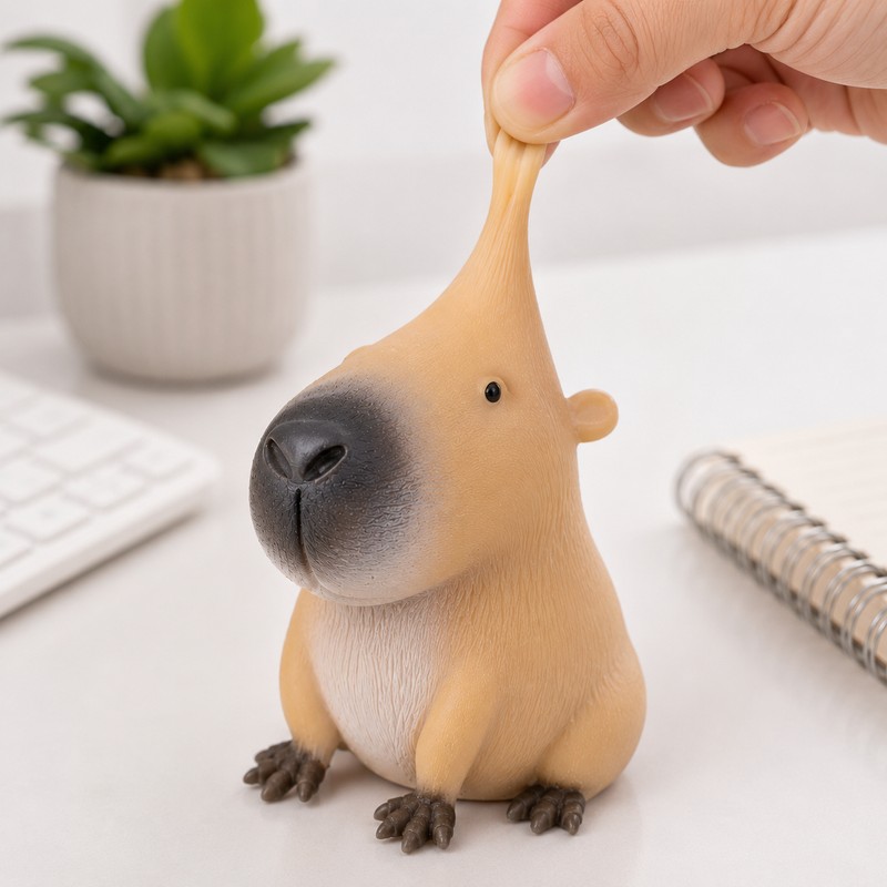3 Pcs Capybara Squishy Toy for Squeezing & Fidgeting –