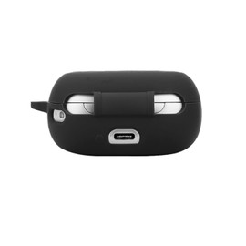 SaharaCase Venture Series Silicone Case for JBL Live Beam 3 Earbuds - Ergonomic Closed Design, Triple Silicone Material Composition, Carabiner Clip - Scorpion Black