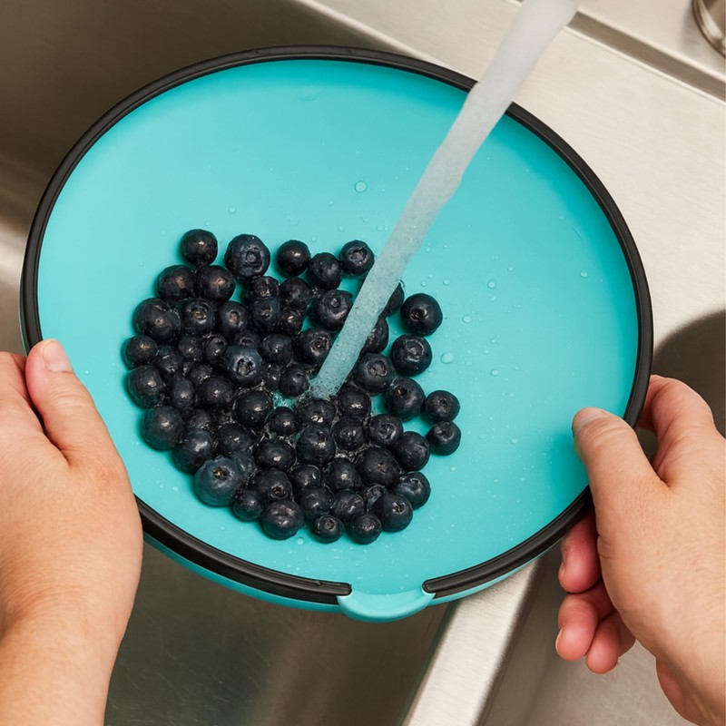 BUUBLE Ultimate Grease Drainer & Food Strainer (Aqua) Premium Heat-Resistant