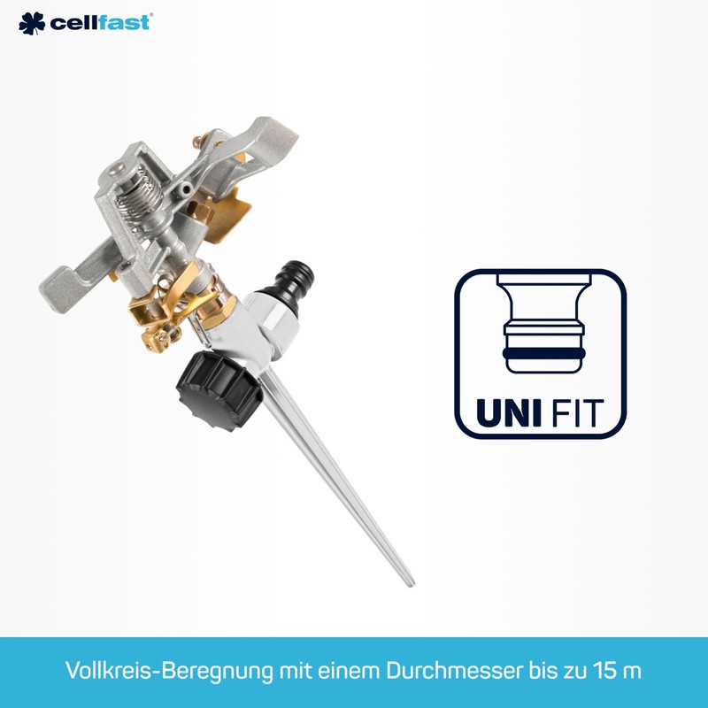 Cellfast Basic Pulsation Sprinkler for Irrigation of Areas up to