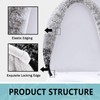 Arotive Soft Microfiber Bathroom Toilet Lid Cover, Machine Washable Seat