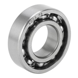 ACROPIX 6003 Deep Groove Ball Bearing P6 17x35x10mm Lubricated Bearing Open Type Silver Tone Scooter Skateboard Wheel