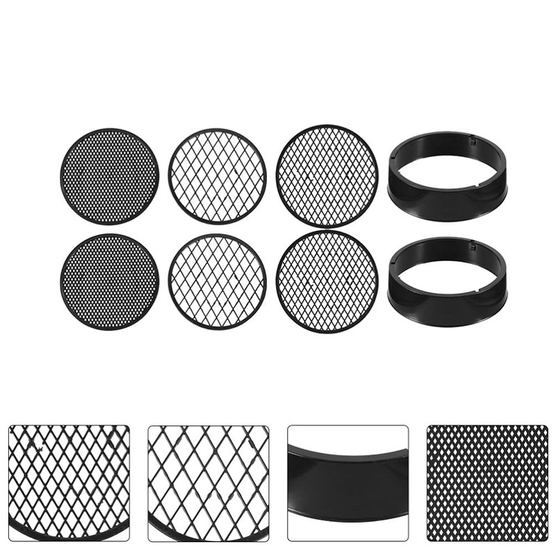 Angoily Plastic Sifting Pan, Soil Sieve Set, Round Mesh Garden
