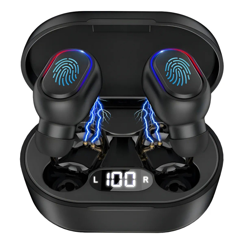 Audfonos In-ear Inalmbricos MOREKA E601 Indicador LED del Nivel de