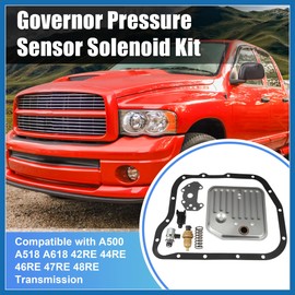 A ABSOPRO Governor Pressure Sensor Solenoid Kit for Dodge Dakota Durango for Ram 1500 2500 for Jeep Grand Cherokee for A500 A518 A618 42RE 44RE 46RE 47RE 48RE Transmission Item Replacement