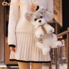 Chongker Dog Shaped Backpack, Handmade Realistic Stuffed Animals Backpack, Cute