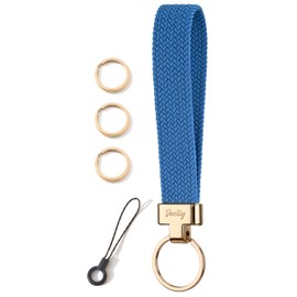 SENLLY Wrist Strap Lanyard, Original Stretchy Key Ring Lanyard, 102 Atlantic Blue