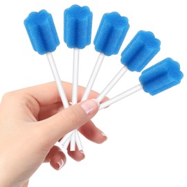 Pack of 250 Oral Care Sticks, Disposable Oral Care Sponge Swabs, Oral Care Oral Hygiene Sponge, Neutral Taste, Sterile Swabs for Oral Hygiene in Dental Practices (Blue)