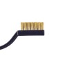 3 Pieces Mini Brush Brass Bristles Curved Handle Brass Wire