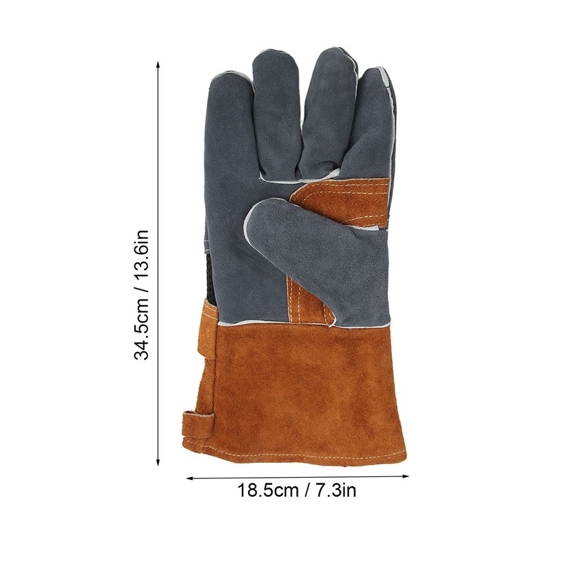 1 Pair Heat Resistant Gloves Separate Fingers Hot Proof Mitts