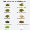 Jucoci Grass Tufts Static Miniature Grass Tufts Model Grass (Gray