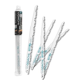 ODACHI Reciprocating Saw Blades Wood Pruning, 9 Inch Sabre Saw Blades, Sawzall Saw Blades for Trees, 5TPI CRV 5-Pack