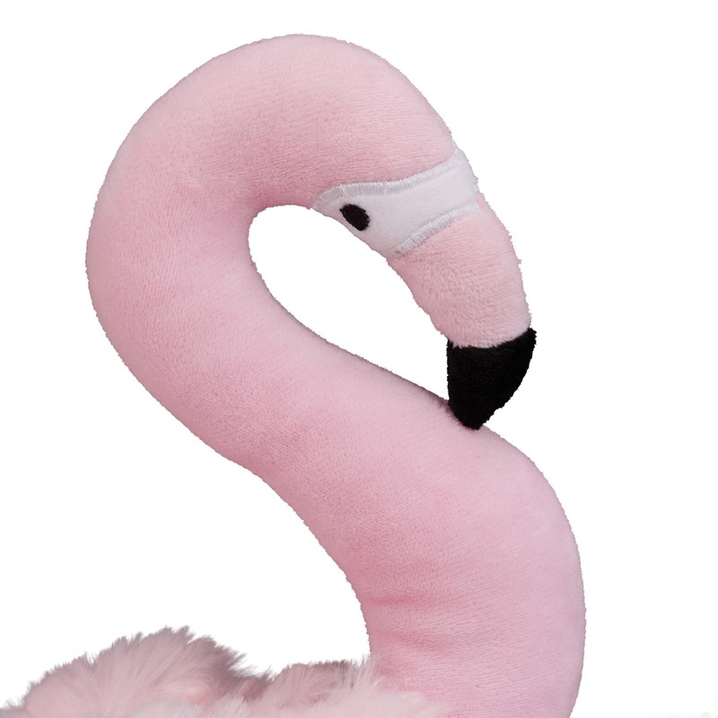 Relaxdays Flamingo Fabric Door Stop 23cm High Heavy Floor Indoor