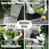 Elfzone Harvesting Apron - Gardening Aprons with Pockets,with Pockets for