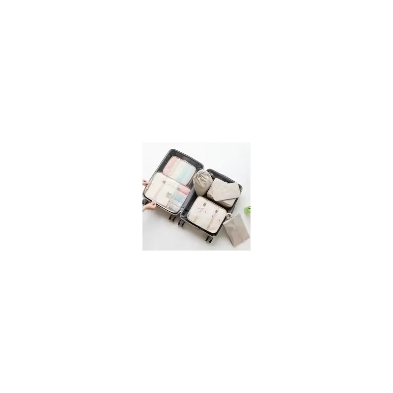 Travel Packing Cubes for Suitcase Organization – 7-Piece Polyester Luggage