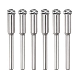 sourcing map Cut Off Wheel Screws Mandrel 3 mm Shank Diameter Cutting Disc Holder for Rotary Tools Pack of 6