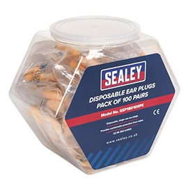 Sealey SSP18D100PK Ear Plugs Disposable Pack of 100 Pairs