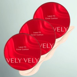 Blibli Velybly Layer Fit Cover Cushion No. 21 Light, 15g, 3 pieces / 블리블리 레이어 핏 커버 쿠션 21호 라이트, 15g, 3개