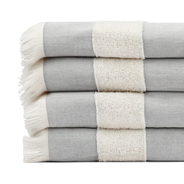 Black & White Brands Set of 4 Turkish Beach/Pool Towels.