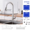 HGHGK Kitchen Faucet with Soap Dispenser and Pull Down Sprayer