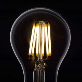 LDA6L/D C6 06-3483 LED Bulb, General Bulb Shape, E26, 6W Bulb Color, Filament Type, Clear, Dimmable