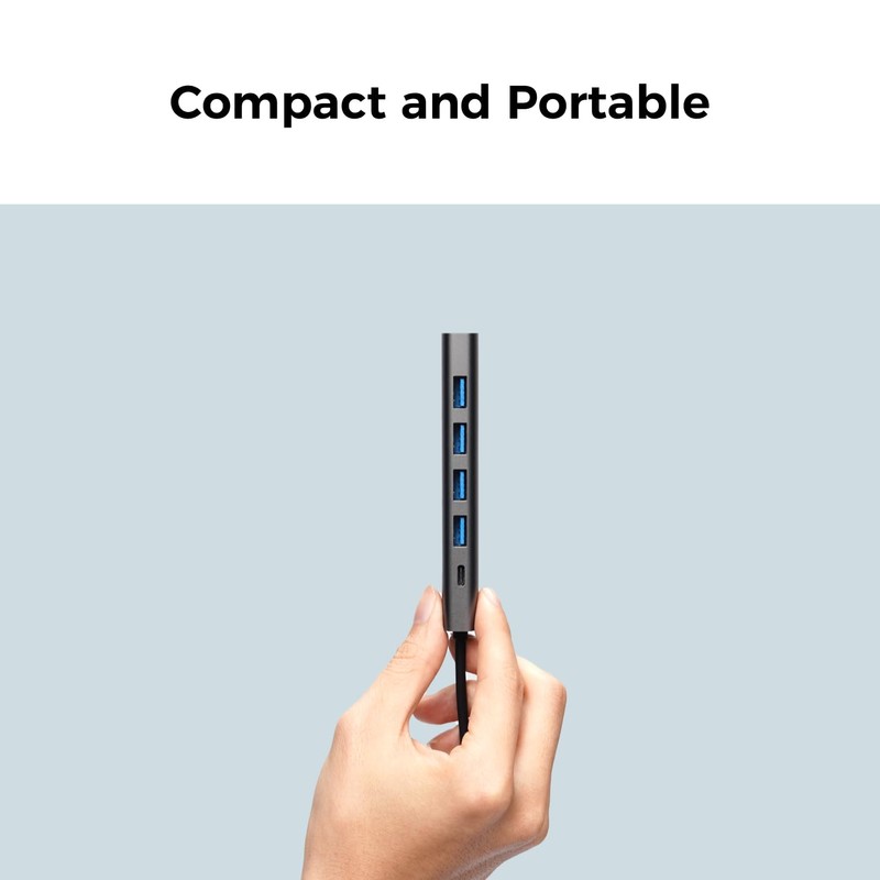 OBSBOT 3-in-1 USB 3.0 Hub, Up to 5Gbps Transfer speeds,