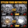 SUPAREE 7 Inch LED Motorcycle Headlight with Turn Signal: Black