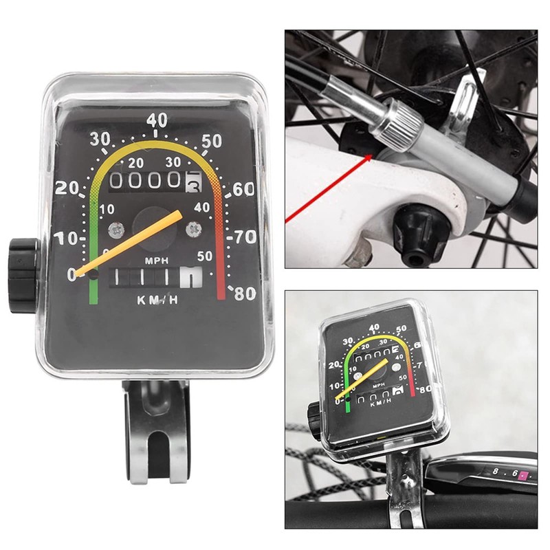 Joyzan Bike Speedometer, Mechanical Cycling Odometer Mountain Bicycle Analog Computer