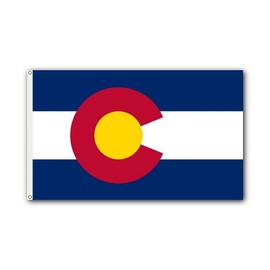 Shoe String King SSK Colorado Outdoor Flag - Large 3' x 5', Weather-Resistant Polyester