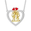 ROMANTICWORK Valentine's Day Gifts 925 Sterling Silver Love Heart Pendant