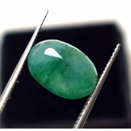 EPIC GEMS- 4 Ct+ Natural Green Emerald Oval Shape - GL Certificate