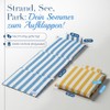 Strandmatte klappbar mit Dicker Polsterung –strandliege klappbar leicht für Strand,