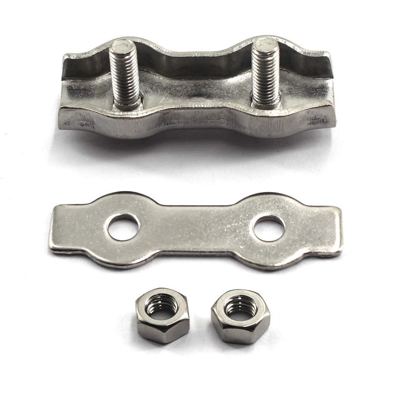 M4 Wire Rope Clip Clamp 304 Stainless Steel Duplex Cable
