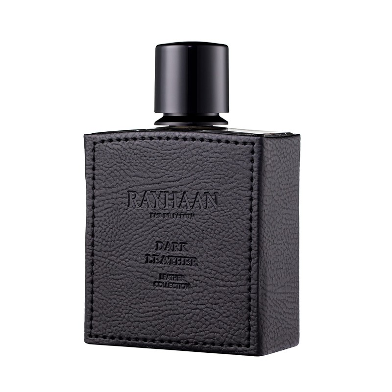 RAYHAAN Dark Leather for Men Eau de Parfum Spray, 3.4