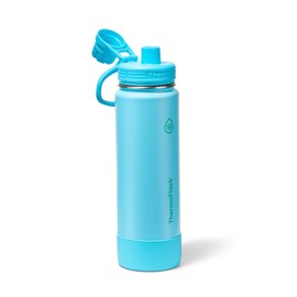 ThermoFlask 24 oz Double Wall Vacuum Insulated Stainless Steel Water Bottle with Spout Lid, Vivid Blue