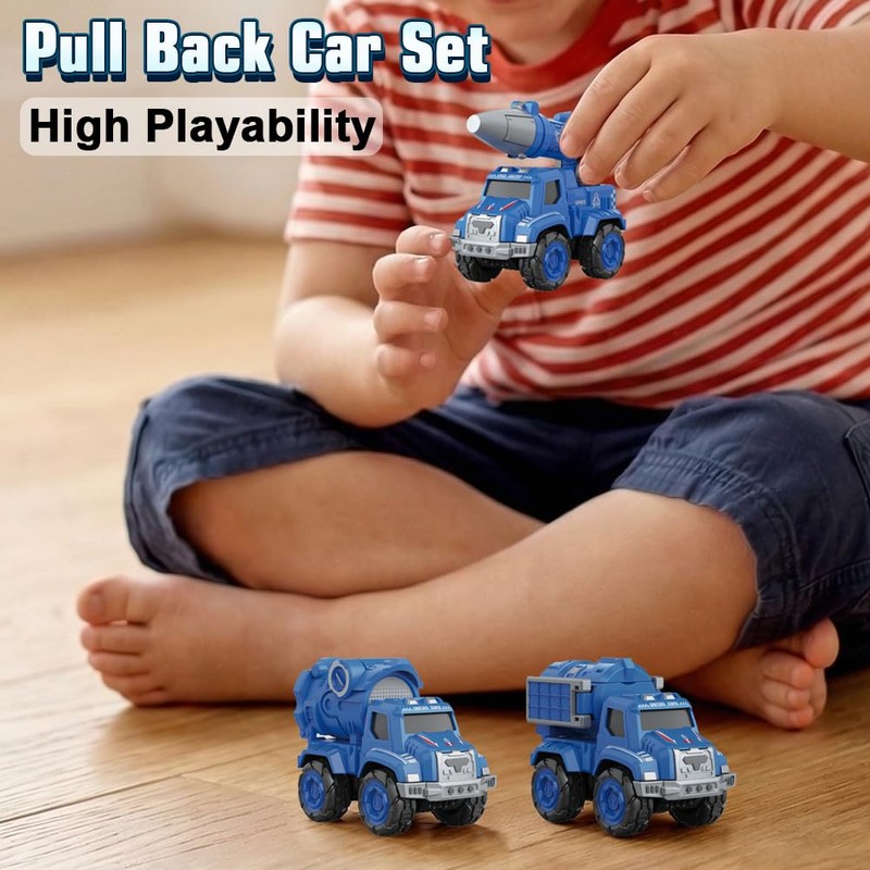 Drefirsa 5-in-1 Outer Space Transform Trucks Robot Toy, Robot Action