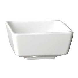 APS 83912 Float Square Bowl Melamine, 90 mm x 90 mm, White