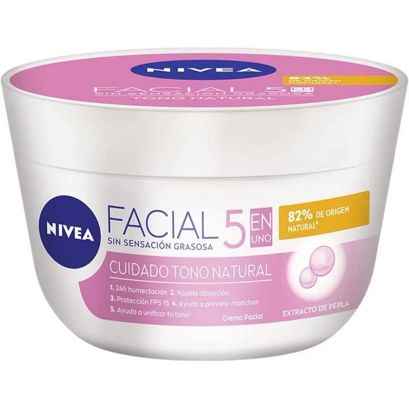 Nivea Crema Facial Aclarante e Hidratante 5 en 1 con