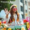 Costumed Hippie Glasses - Round Pink Sunglasses as 70s &