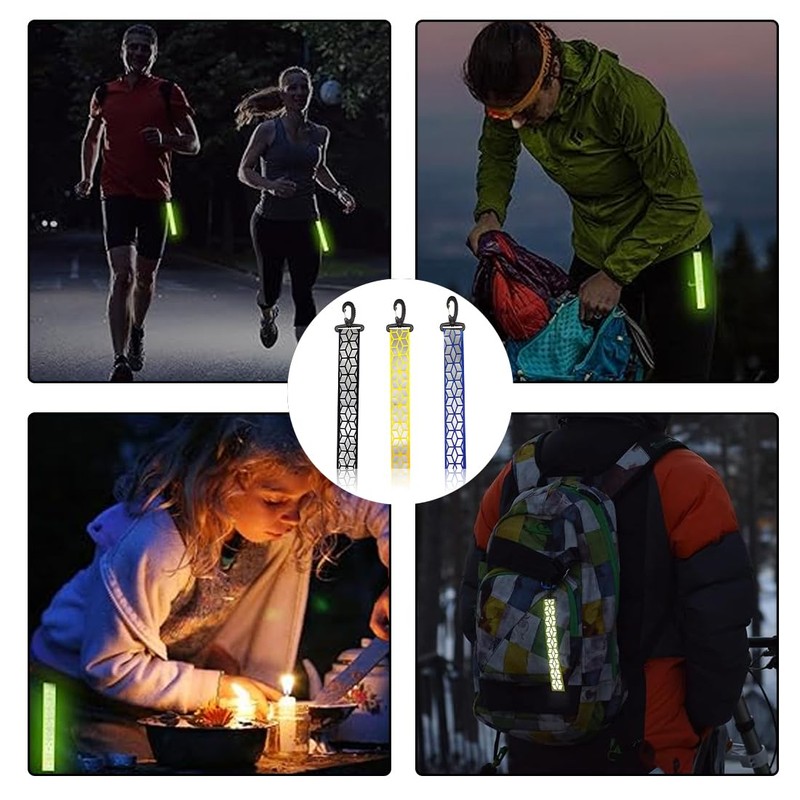 NHPY Pack of 3 reflector pendants, reflective pendants, reflector pendants,