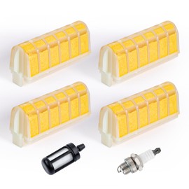 Belsdar 4Pack MS250 Air Filter with Fuel Filter Spark Plug Kit for Stihl MS210 MS230 MS250 021 023 025 MS210C MS230C MS250C Chainsaw, Replaces # 1123 120 1613, 1123 120 1612