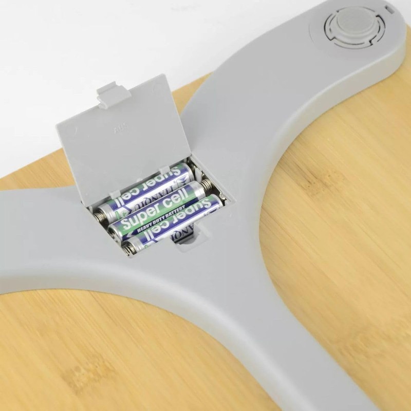 American Weigh Scales LCD Bamboo Digital LCD Display Scale Back-lit