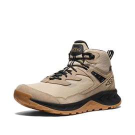 KEEN Men's Hightrail Mid Height Durable Lightweight Breathable Leather Waterproof Hiking Boots, Brindle/Oak Buff, 13