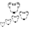 Tmflexe Mouse Cookie Cutter Sandwich Cutters for Kids DIY Lunchbox