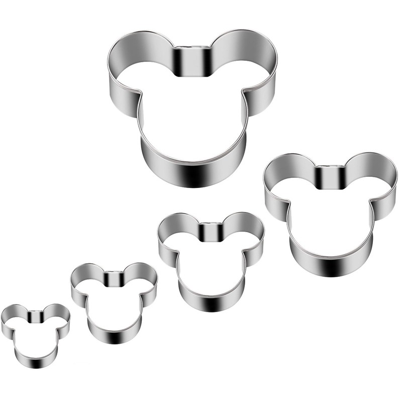 Tmflexe Mouse Cookie Cutter Sandwich Cutters for Kids DIY Lunchbox