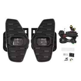 TOTMOX Car Front Fog Light Compatible with Nissan Navara NP300 2021+, LED Front Fog Lamp Lower Bumper Light, Clear Lens Black Housing