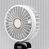 Folding Fan USB Digital Display Handheld Ergonomic Handle ABS PC