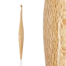 Furls Crochet Hook, Silver Oak Streamline Wood, Crochet Hooks 7" (4.5mm G+)