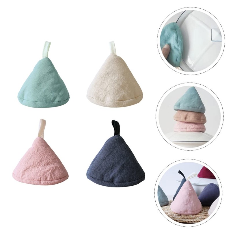 Japanese Style Mini Triangle Pot Handle Covers Set of 4