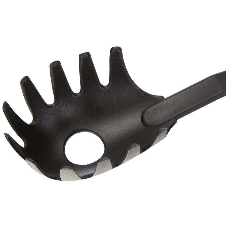 Fackelmann 12, 2" Of Pp "Arcadalina" Spaghetti Spoon, Black/White